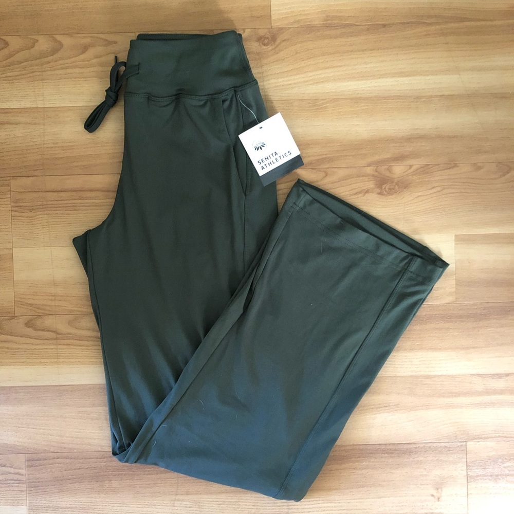 Senita Athletics | Evergreen Wide Leg Lounge Pants (NWT)